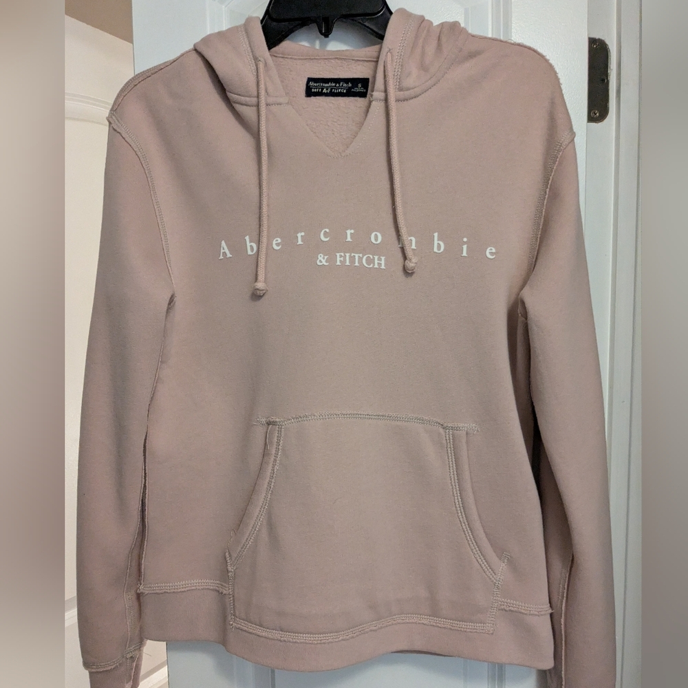 Abercrombie & Fitch Women's Blush Pink Hoodie Size Small